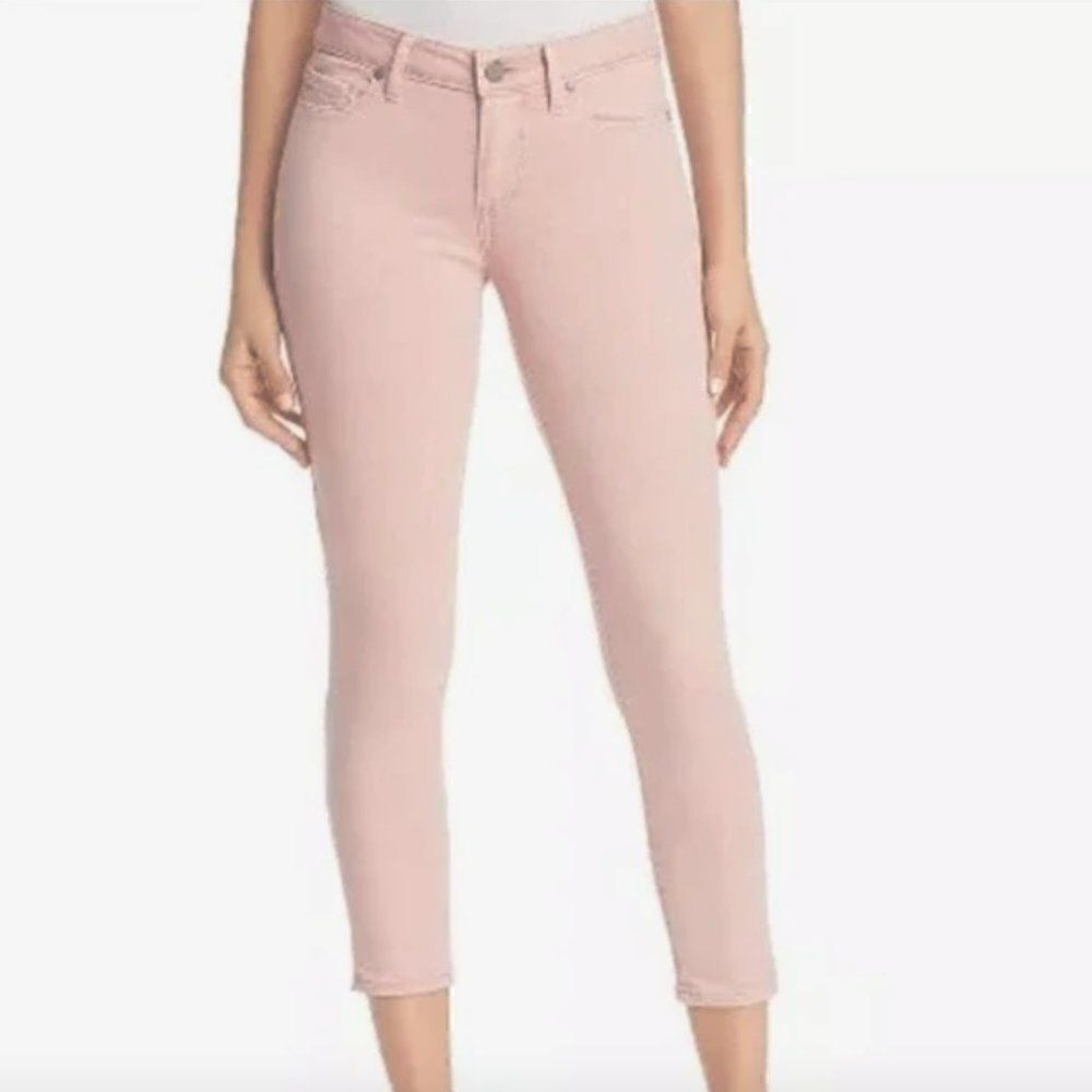 PAIGE Light Pink Skyline Ankle Peg Skinny Jeans S 29
